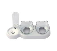 DIDILLX Distributeur d'eau automatique innovant pour animaux de compagnie avec deux bols pour nourrir et boire Bol transparent pour chats et chiens