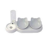 DIDILLX Distributeur d'eau automatique innovant pour animaux de compagnie avec deux bols pour nourrir et boire Bol transparent pour chats et chiens