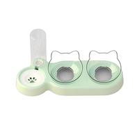 DIDILLX Distributeur d'eau automatique innovant pour animaux de compagnie avec deux bols pour nourrir et boire Bol transparent pour chats et chiens