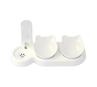 DIDILLX Distributeur d'eau automatique innovant pour animaux de compagnie avec deux bols pour nourrir et boire Bol transparent pour chats et chiens