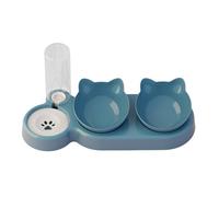 DIDILLX Distributeur d'eau automatique innovant pour animaux de compagnie avec deux bols pour nourrir et boire Bol transparent pour chats et chiens
