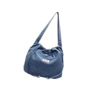 DIDILLX Élégant sac à main en jean pour femme, sac de courses spacieux, sac à main décontracté sous les bras pour le travail, l'école ou le shopping, bandoulière confortable, a, One Size