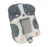 DIDILLX Étui à cartes photo avec chaîne pour femme et fille - Porte-clés - Sac à dos - Motif dessin animé, Éleveur de frontière
