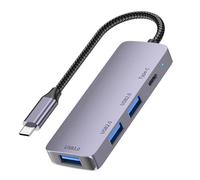 DIDILLX Hubs USB 3.0, 4 en 1 Hub USB Multiports Adaptateur avec USB3.0, USB 2.0 Ports, Distributeur USB Hubs USB pour ordinateurs portables