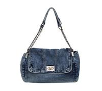 DIDILLX Sac à bandoulière pour femme de grande capacité, chaîne de courses, messagers tendance pour les trajets quotidiens des femmes, grande capacité, bandoulière réglable, bleu, One Size