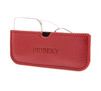 DIDINSKY Lunettes de Lecture sans Barrettes anti-lumière bleue pour hommes et femmes. Lunettes de vue flexibles antireflet incassables. Red +1.0 - HERMITAGE SQUARE
