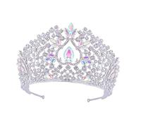 Didiseaon 1 Bandeau De Cheveux En Cristal Exquis Accessoire De Mariée Bandeau Scintillant Pour Femmes Couronnes De Fleurs De Mariage De Luxe Diadèmes