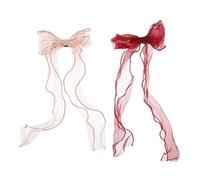 Didiseaon 1 Ensemble 2 Pièces banderoles de coiffure accessoires de cheveux pour femmes décor pour enfants ribbon hair charms Couvre-chefs à nœud barrette élégante à nœud