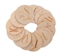 Didiseaon 1 ensemble Cartes pour Mensuelles de Ensemble de Disques de Annonce de Naissance et Souvenirs Photo