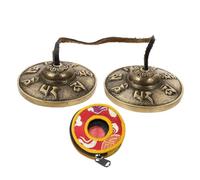 Didiseaon 1 ensemble Cymbales pour et Yoga Instrument de Percussion Fait Main pour Thérapie Sonore