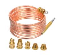 Didiseaon 1 Ensemble De Thermocouples À Gaz, Capteur De Température Précis, Thermocouple Polyvalent avec Raccords pour Cheminées À Gaz Et Chauffages De Terrasse