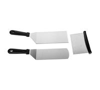 Didiseaon 1 ensemble Set de Ustensiles de Cuisine Acier Inoxydable Spatules pour Steak et Poisson Outils de Cuisson Multifonctionnels pour Restaurant et Maison