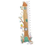 Didiseaon 1 Feuille Hauteur Autocollants Arbre Maison Mur Arts Enfant Hauteur Mur Enfants Stickers Muraux Hauteur Mesure Stickers Hauteur Mesure Règle Dessin Animé Hauteur Règle Enfants