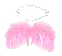Didiseaon 1 Jeu accessoires d'ailes de bébé ailes de fée adulte Les ailes de fée ailes de fée pour les filles branché aile colorée orner Accessoire de vêtements aile suspendue la plume rose