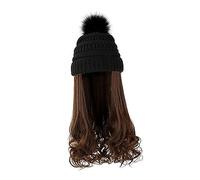 Didiseaon 1 Jeu Bonnet De Amovible Porte-chapeau Chaud Ondulée Chapeaux En Vrac Perruques Frisées Bonnets Chapeaux De Chimio Avec Des Cheveux Capuchons Bonnet Fil