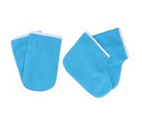 Didiseaon 1 Jeu chaussettes en cire scrubber douloureux Chauffage sec peau lèvre très accessoires Couvre-mains de bain de cire de thérapie à la paraffine couvre-pieds en cire Blue