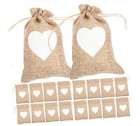 Didiseaon 1 Jeu En Toile De Jute Polochon Conteneurs De Noël Pochettes- - À Cordon Pochettes À Cordon Petites Pochettes Contenant Lin 25 Pièces