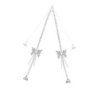 Didiseaon 1 Paire Bretelles de Soutien Rhinestones Ajustables avec Motif Accessoires Élégants pour Robes Décolleté et Vêtements sans Bretelles