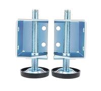 Didiseaon 1 Paire Meuble Réglables Acier pour Armoires Niveleurs de pour Meubles Accessoires de Support à Vissage Protection du Sol Multi Usage
