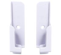 Didiseaon 1 Paire Support Mural pour Smartphone et Tablette Support Ajustable Blanc pour Chambre Bureau Cuisine et Salle de Bain Installation sans Clou Angle Visuel Réglable Durable et