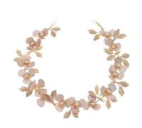 Didiseaon 1 Pc peigne hair charms hair toppers bandanas plaque metallique accessoire fete Bourgogne perle groupe or femmes accessoire de cheveux de mariée coiffe femme chic alliage Golden