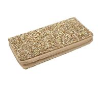 Didiseaon 1 Pièce à Main Femme Portefeuille de Mode à Main Brillant Portefeuille Brillant Dame à Main Portefeuille Portable Unité Centrale Golden