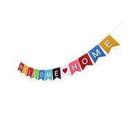 Didiseaon 1 pièce Bannière Colorée Welcome Home Papier Décoration Suspendue pour Fête et Photographie