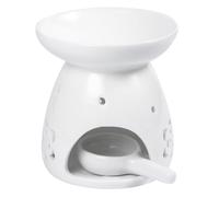 Didiseaon 1 Pièce Bougeoir en Céramique Chandelle Bougie Chandelier Bougeoir Domestique Conteneur D'aromathérapie Support D'aromathérapie Exquis Bougeoir Évidé Bougeoir Créatif Blanche