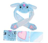 Didiseaon 1 pièce Chapeau de Licorne Gonflable avec Oreilles Animées Accessoire Original pour Fêtes et Festivals Confortable et Chaud Hiver