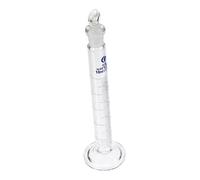 Didiseaon 1 pièce Cylindre Gradué Verre Épaissi Couvercle Outil de Mesure pour Laboratoire École et Usage Domestique