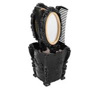 Didiseaon 1 Réglage Un Peigne Portable Avec Miroir Et Brosse À Cheveux Pep Antique Et Miroir De Maquillage Vintage Détanglant Style À La Main Pour Lady