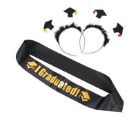 Didiseaon 1 Set 2022 bandeau de chapeau de médecin ceinture de remise des diplômes accessoires de chapeau graduation cap graduation decoration bandeau de fête kit ceinture Métal