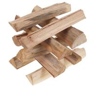 Didiseaon 10 Bûches de Bois de Chauffage Dur en Pin Séché au Four 22 CM pour Barbecue Foyer Extérieur et Four à Pizza Bois de Chauffage Décoratif pour Brasero de Terrasse