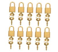 Didiseaon 10 Ensembles Mini Padlock With Key For Travel Bags And Storage Boxes Vintage Small Locks For Treasure Chests Jewelry Boxes Suitcases And Toolboxes