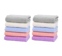Didiseaon 10 Pcs Serviette Carrée pour Bébé de Toilette pour Bébé en Polaire Corail Douce et Respirante pour -nés et Jeunes Garçon et Filles