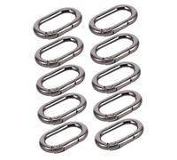 Didiseaon 10 Pièces Anneaux Ressort Métalliques pour Sacs à Main Fermoirs Noir pour Organisation de Clés et Accessoires de Sacs