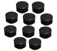 Didiseaon 10 pièces Bouchons de Guidon Plastique pour Vélos de Montagne Embouts de Cintre PVC Protection des Barres Noir