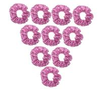 Didiseaon 10 Pièces Chouchous à Paillettes Violets pour Femmes Élastiques Cheveux pour Queue de Cheval Accessoires Coiffure Confortables et pour Fêtes Mariages et Usage Quotidien