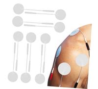 Didiseaon 10 pièces Coussinets Électrodes Ems Autocollants Ronds Adhérence Prolongée Conduction Électrique pour Soins Thérapeutiques et Stimulation Musculaire à Domicile et Salon