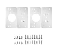 Didiseaon 10 pièces Kit Plaques de Réparation Charnière Acier Inoxydable Épais Supports Métalliques Durables pour Portes de Placard et Meubles Installation Facile et Réutilisable
