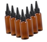 Didiseaon 10 pièces Lot de Flacons Applicateurs à Presser Plastique Pet Bouteilles Rechargeables pour Huile et Teinture Capillaire Embout Fin pour Distribution Précise