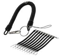 Didiseaon 10 pièces Lot de Porte-clés à Ressorts Spirales rétractables avec Attache Lobster Corde élastique Anti-Perte pour clés téléphone et Accessoires Pratique