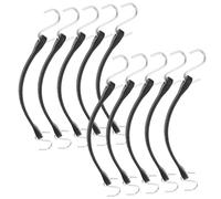 Didiseaon 10 pièces Lot de Sangles Élastiques Caoutchouc pour Bagages Fixations Polyvalentes Sécurisées Attaches Ajustables pour Valises et Transport