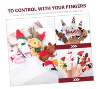 Didiseaon 10 pièces Marionnettes à Doigts de Noël Set pour Garçon Fille Jouets de Doigt Décoratifs pour Histoires et Jeux Famille