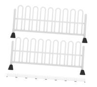 Didiseaon 10 pièces Miniature Traffic Fence Models for Simulation Roadblocks Smooth Surface Toys for Micro Scene Decoration and Educational Role Play