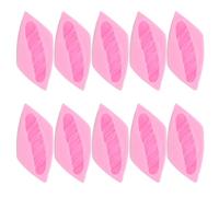 Didiseaon 10 Pièces Moule Silicone Hamburger Mini Fondant Moule Pâtisserie Chocolat Cupcake Biscuits DIY Décorations Fête