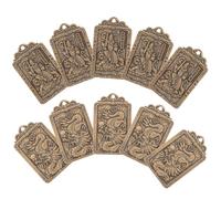 Didiseaon 10 Pièces Pendentif Amulette Style Chinois Symbole De Richesse Chance Délicat Pour Portefeuille Ou Décoration Intérieure