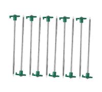 Didiseaon 10 pièces Piquets de Tente Acier Inoxydable Épaissis pour Camping et Jardin Accessoires de Camping Robustes et Durables