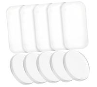 Didiseaon 10 Pièces porte faux cils duo conseil lier gros outils jouets de suivi micro accessoires pour cils coussinets d'extension de cils rangement des cils coussinet de cils Gel de silice