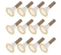Didiseaon 100 Bâtonnets de Moxa Naturels sans Fumée avec Base Adhésive Blanche 10×37 Mm - Kit Professionnel pour Moxibustion, Massage aux Herbes, Stimulation Circulation, Soins Acupuncture